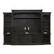 Paradise Valley Saddle Brown Entertainment Center with Piers