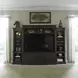 Paradise Valley Saddle Brown Entertainment Center with Piers