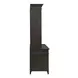 Eden Ridge Saddle Brown Credenza with Hutch