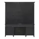 Eden Ridge Saddle Brown Credenza with Hutch