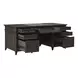 Eden Ridge Saddle Brown Executive Desk