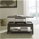 Paradise Valley Saddle Brown Lift Top Storage Cocktail Table