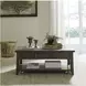 Paradise Valley Saddle Brown Lift Top Storage Cocktail Table