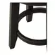 Eden Ridge Saddle Brown Upholstered Console Stool