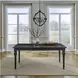 Paradise Valley Saddle Brown Rectangular Leg Extendable Dining Room Set