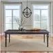 Eden Ridge Saddle Brown Rectangular Leg Extendable Dining Table