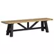 Hendricks Rustic Wheat and Raven Dining Bench