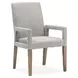 Lindon Gray Upholstered Arm Chair Set of 2