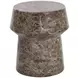 Delaina Dark Emperador Round Concrete Top Outdoor End Table