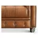 Haworth Saddle Brown Top Grain Leather Loveseat