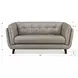 Sorella Slate Leather 70" Loveseat
