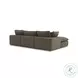 Cali Chocolate Brown Performance Velvet Modular Large Sectional