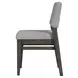 Flex Reclaimed Chevron and Gray Upholstered Side Chair Set of 2