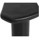 Della Black Free Form Concrete Top Outdoor End Table