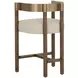 Marcelo Santa Cruz Oatmeal Upholstered Counter Height Stool
