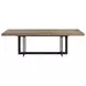 Eden Rustic Dune and Black Extendable Rectangular Dining Room Set