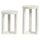 Refton Balboa Mist Round Nesting Accent Table