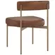 Astellan Bravo Cognac Upholstered Dining Chair Set of 2