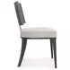 Champagne Gray Upholstered Side Chair Set of 2