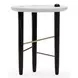 Madera White Round Guangxi Marble Top Small Spot Table
