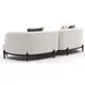 Madera Oatmeal 2 Piece Modular LAF Chaise Sectional with Pillows