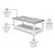 Garden Gate Distressed Grey Rectangular Coffee Table