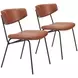Charon Vintage Brown Dining Chair Set Of 2