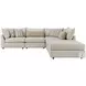 Durango Pewter Large Armless RAF Sectional