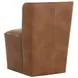 Marbella Tobacco Tan Upholstered Wheeled Dining Chair