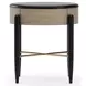 Madera Chocolate Koto Matte and Walnut 1 Drawer Accent Nightstand