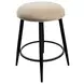 Metal Base Barstools Champagne Performance Fabric Swivel Backless Bar Stool Set of 2