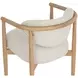 Sigrid Monument Oatmeal Upholstered Dining Arm Chair