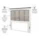 Island Haven Dapple Grey and Blanc Queen Headboard