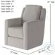 Diva Athens Natural Swivel Glider