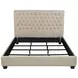 Chloe Oatmeal California King Upholstered Panel Bed