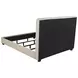 Chloe Oatmeal California King Upholstered Panel Bed