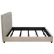 Chloe Oatmeal California King Upholstered Panel Bed
