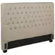 Chloe Oatmeal Upholstered California King Panel Headboard