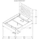 Chloe Oatmeal Upholstered Queen Panel Bed