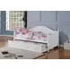 Julie Ann White Curved Back Twin Daybed With Trundle
