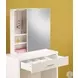 300290 White Vanity with Stool