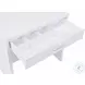 300290 White Vanity with Stool