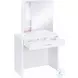 300290 White Vanity with Stool