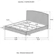 Laughton Amber King Panel Bed