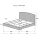Laughton Amber California King Panel Bed