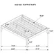 Hounslow Cappuccino Full Universal Platform Bed