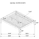 Hounslow Cappuccino Queen Universal Platform Bed