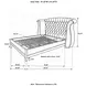 Barzini Black Upholstered Queen Platform Bed