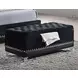 Barzini Black Upholstered Bench
