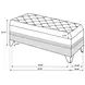 Barzini Black Upholstered Bench